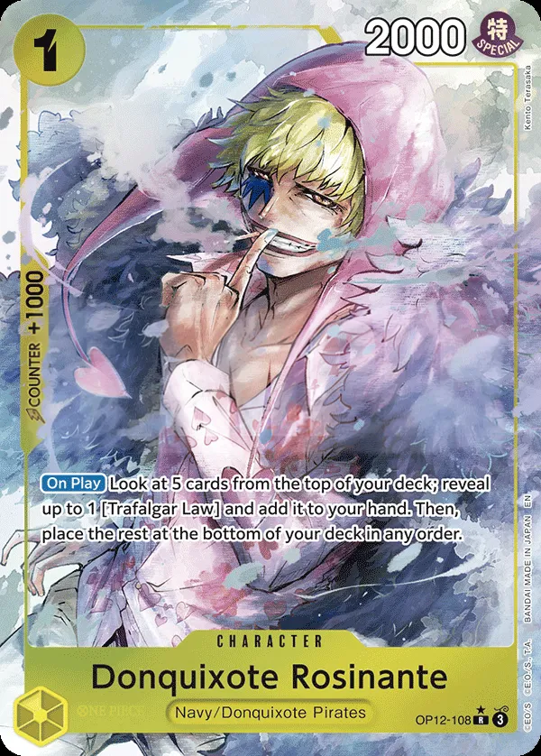 Legacy of the Master 영어판 Donquixote Rosinante OP12-108 · 패럴렐 카드 앞면