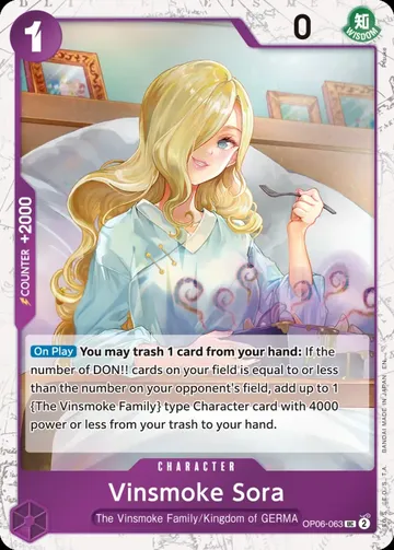 Vinsmoke Sora OP06-063 · Parallel $0.11