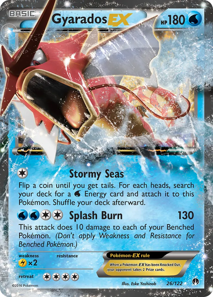 XY—BREAKpoint 영어판 Gyarados-EX 26 카드 앞면