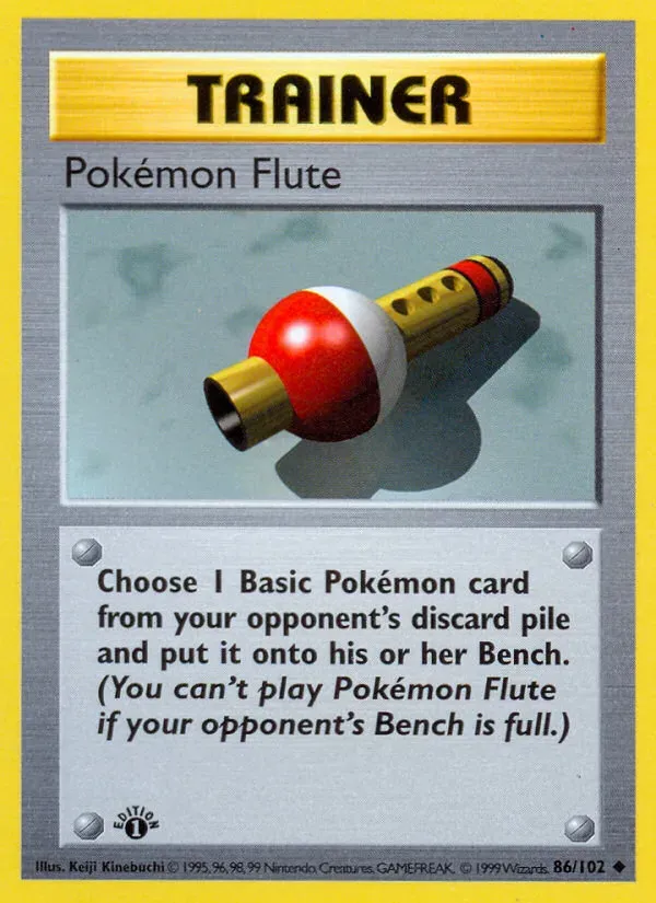 Base Set 英語版 Pokémon Flute 86 カード表面