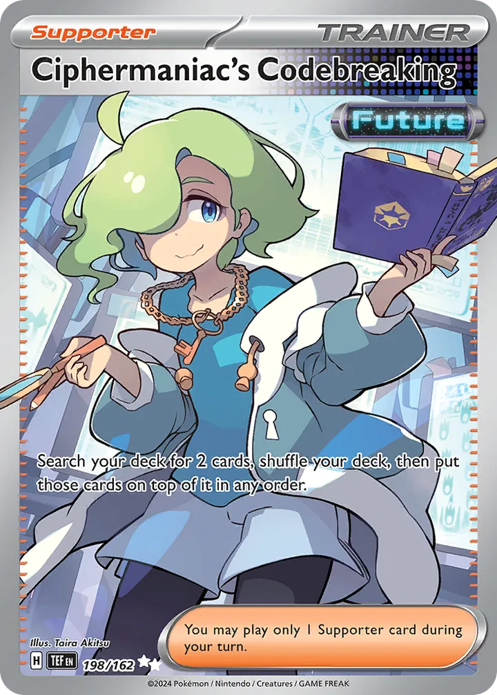Scarlet & Violet—Temporal Forces 英語版 Ciphermaniac's Codebreaking 198 カード表面