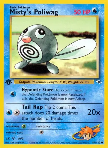 Misty's Poliwag 87 $1.32