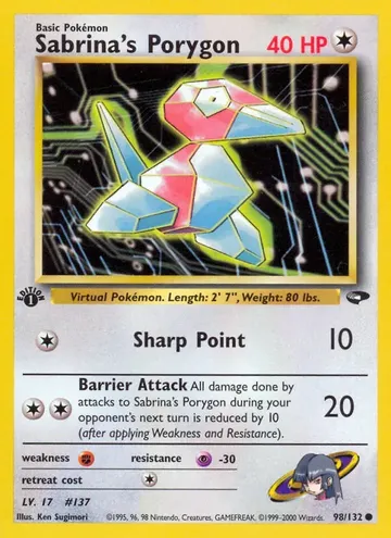 Sabrina's Porygon 98 $2.22