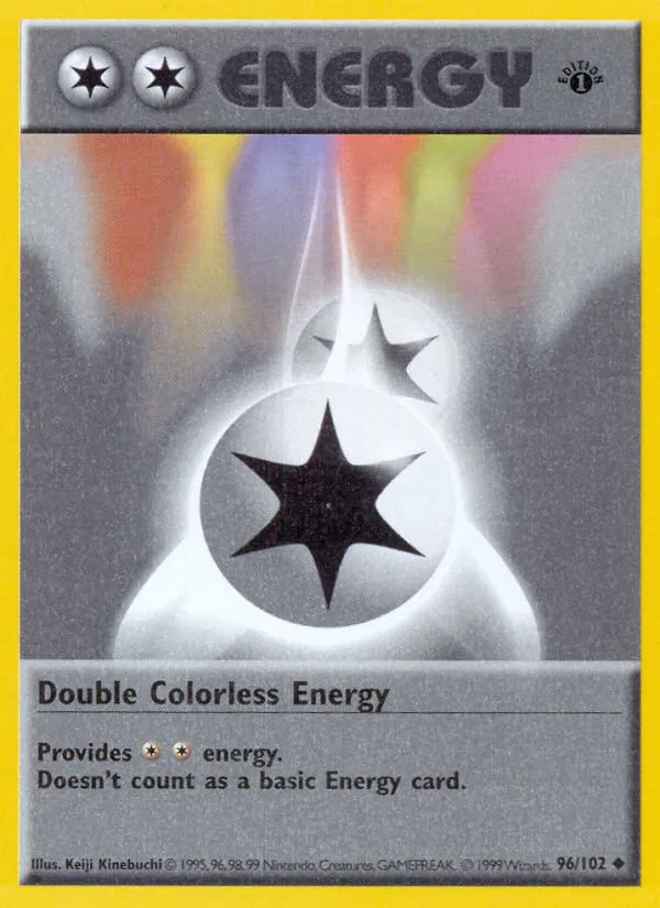 Base Set 英語版 Double Colorless Energy 96 カード表面
