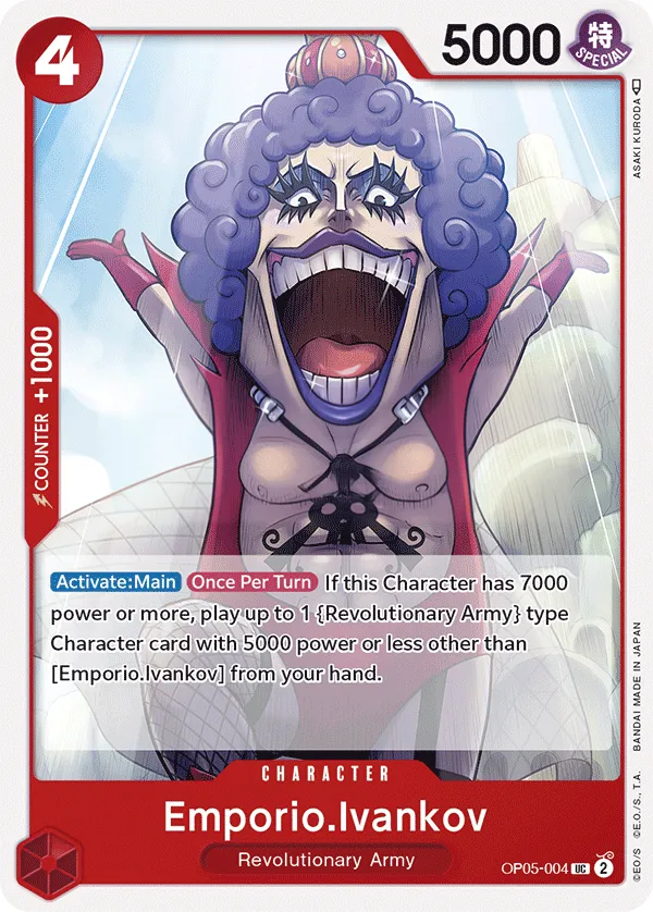 Awakening of the New Era 英語版 Emporio.Ivankov OP05-004 カード表面