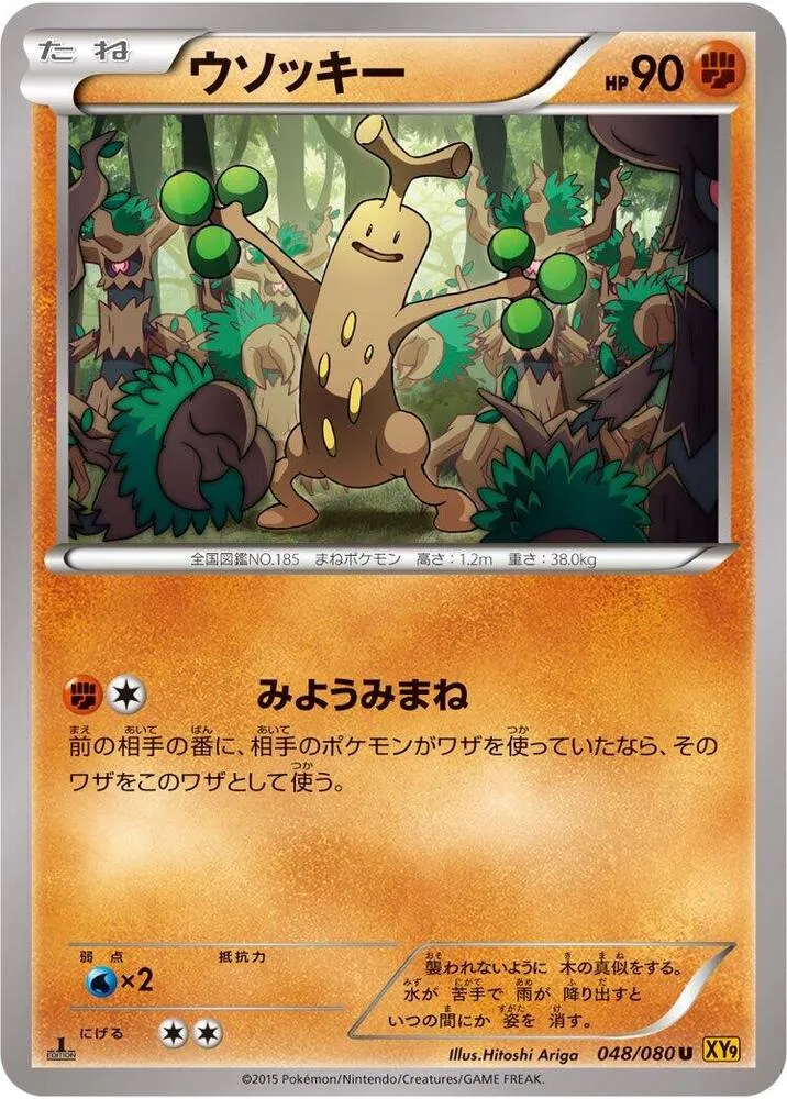 破天の怒り 일본판 ウソッキー 48 카드 앞면