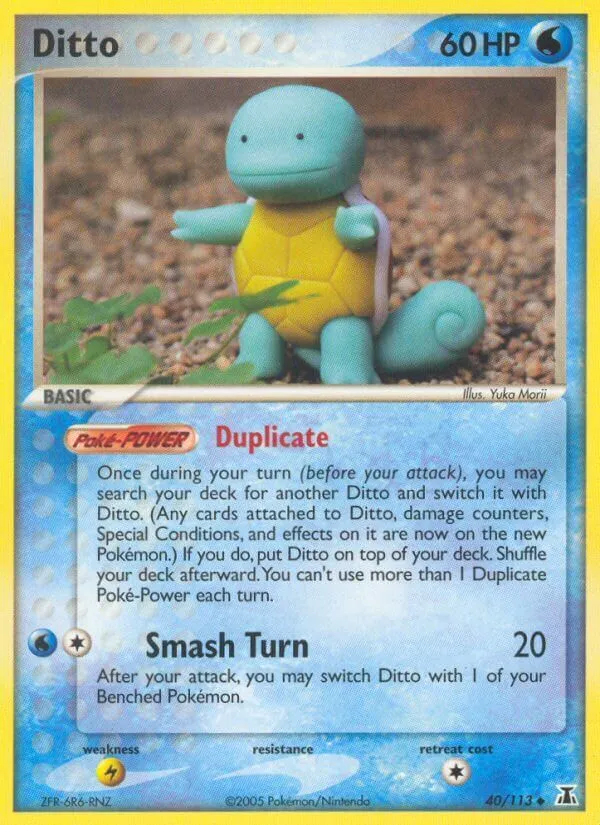 EX Delta Species 영어판 Ditto 40 카드 앞면