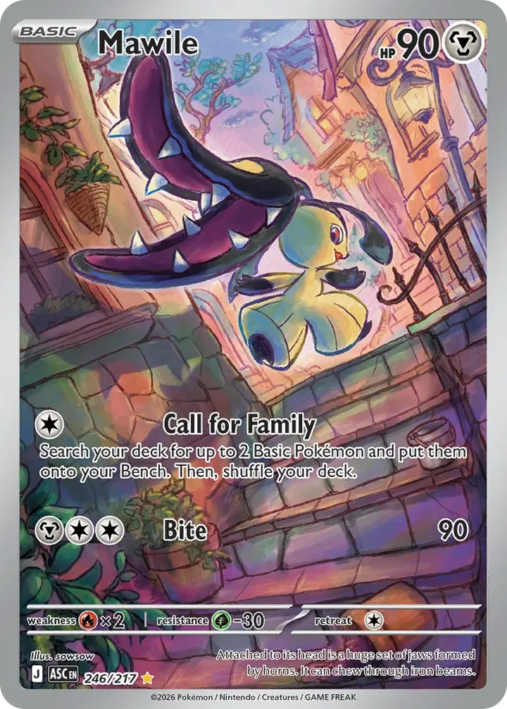 Mega Evolution—Ascended Heroes 영어판 Mawile 246 카드 앞면