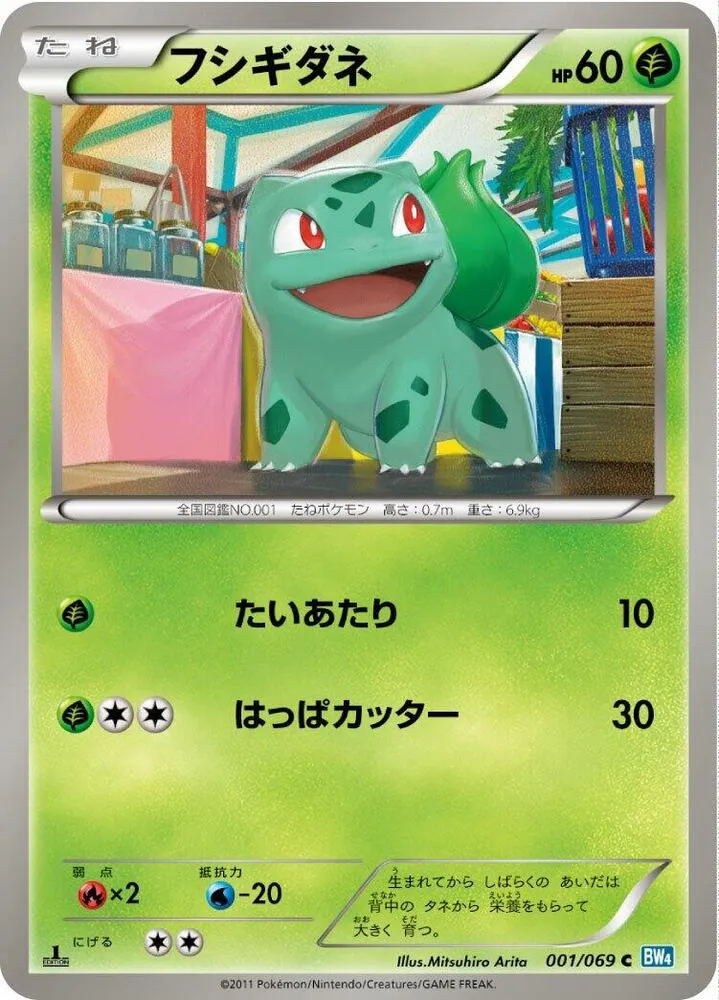 Front of Bulbasaur 1, ダークラッシュ Japanese