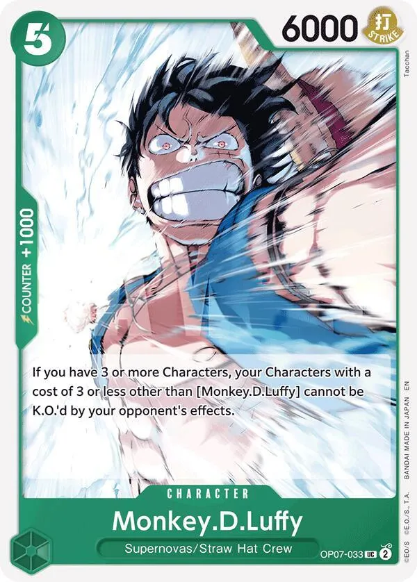 Front of Monkey.D.Luffy OP07-033 · Reprint, 500 Years in the Future English