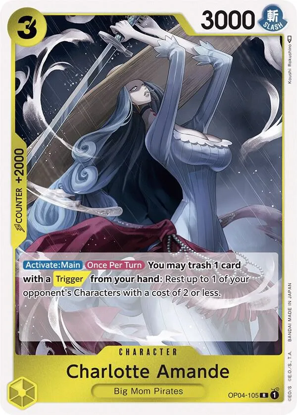 Kingdoms of Intrigue 英語版 Charlotte Amande OP04-105 カード表面