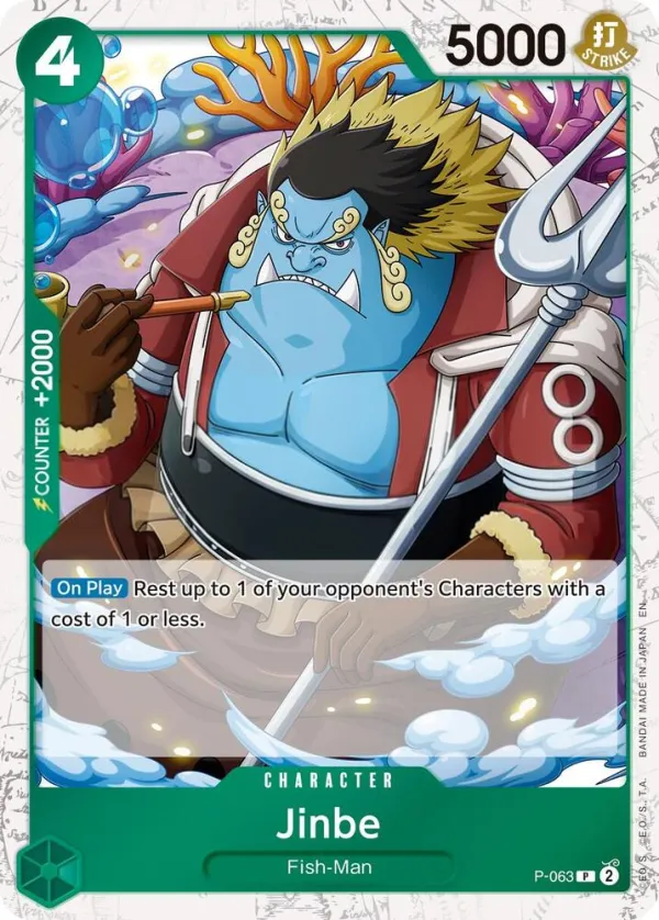 Promotion Cards 英語版 Jinbe P-063 · 再録 · パイレーツ カード表面