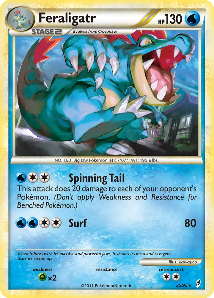 Pokémon TCG: Call of Legends 英語版 Feraligatr 25 カード表面