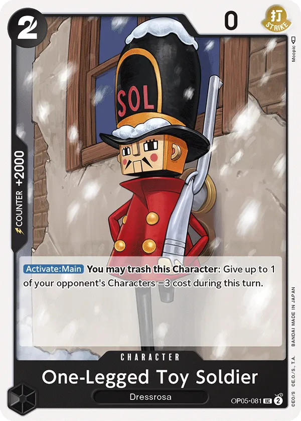 Awakening of the New Era 英語版 One-Legged Toy Soldier OP05-081 カード表面