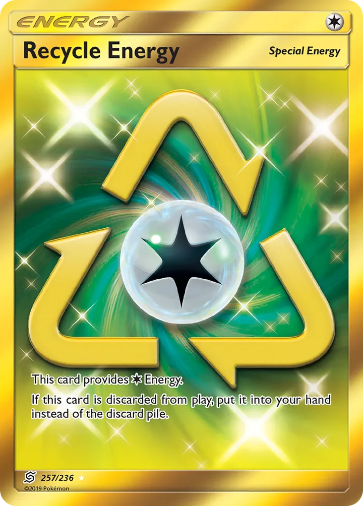 Sun & Moon—Unified Minds 영어판 Recycle Energy 257 카드 앞면