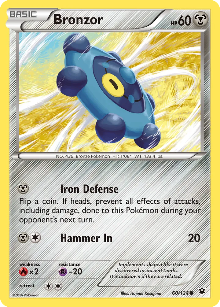 XY—Fates Collide 英語版 Bronzor 60 カード表面