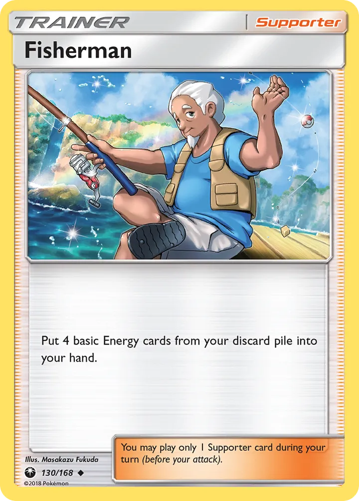 Sun & Moon—Celestial Storm 영어판 Fisherman 130 카드 앞면