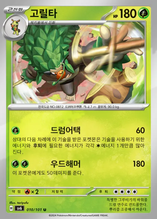 Front of 고릴타 10, 변환의 가면 Korean