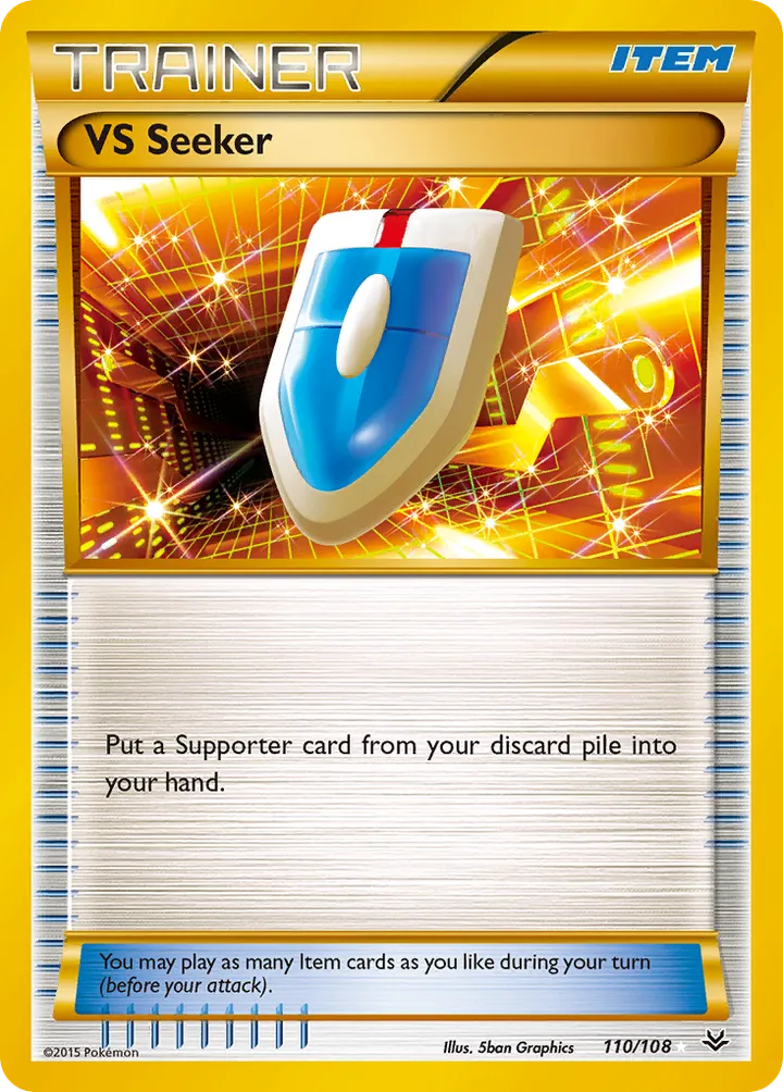 XY—Roaring Skies 英語版 VS Seeker 110 カード表面