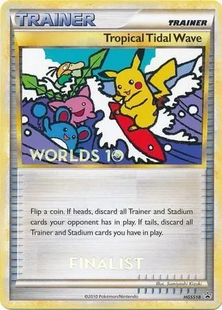 HGSS Black Star Promos 英語版 Tropical Tidal Wave HGSS18 · ファイナリスト カード表面