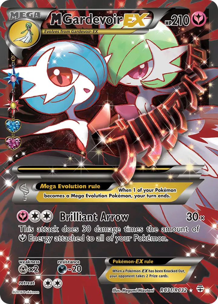 Generations 영어판 M Gardevoir-EX RC31 카드 앞면