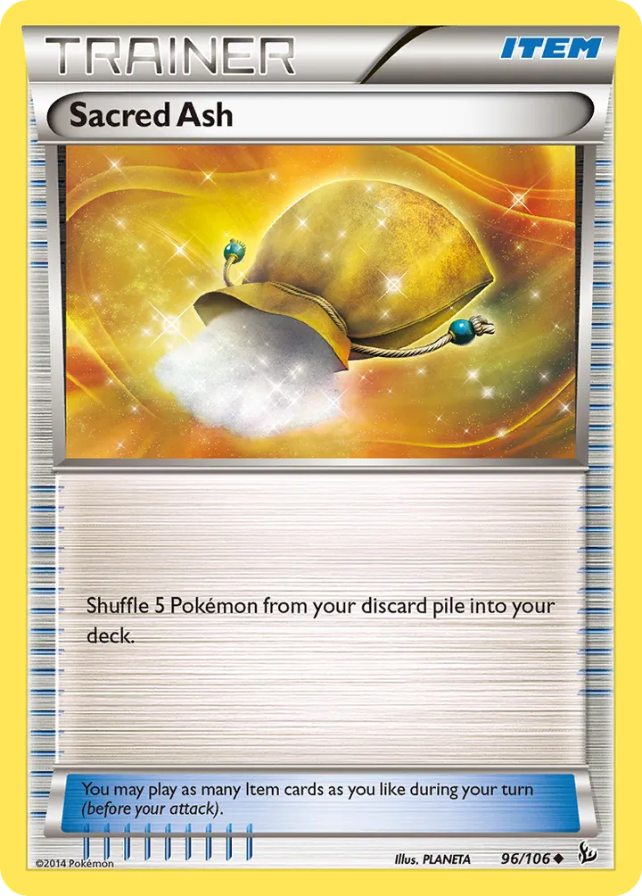 XY—Flashfire 英語版 Sacred Ash 96 カード表面