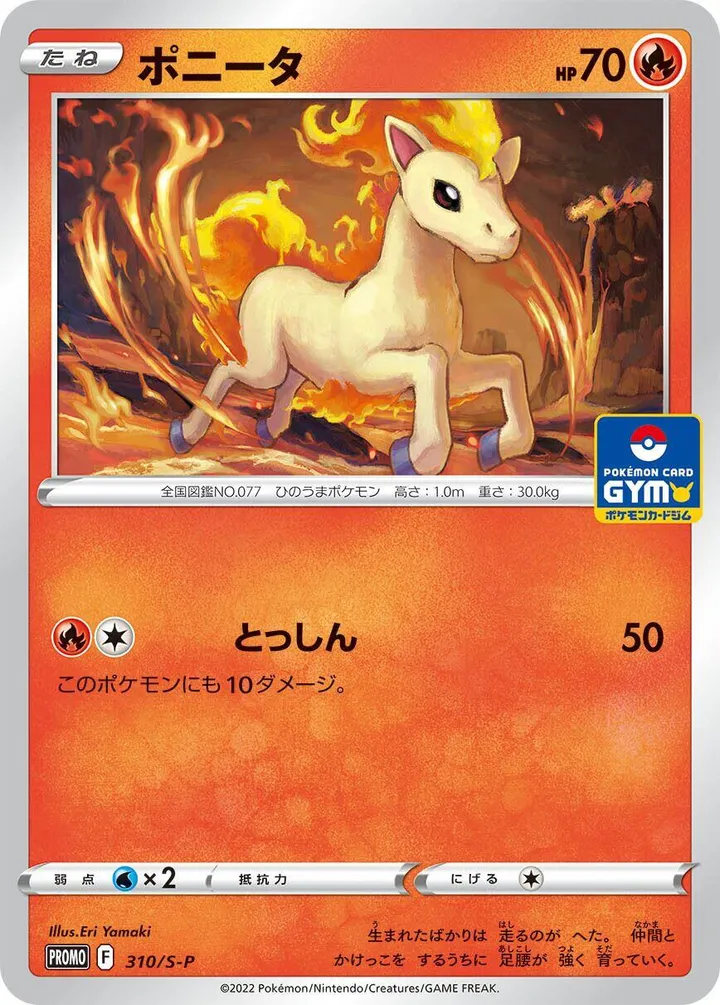 Front of Ponyta 310, S-Pプロモーションカード Japanese