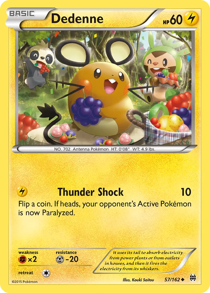 XY—BREAKthrough 英語版 Dedenne 57 カード表面