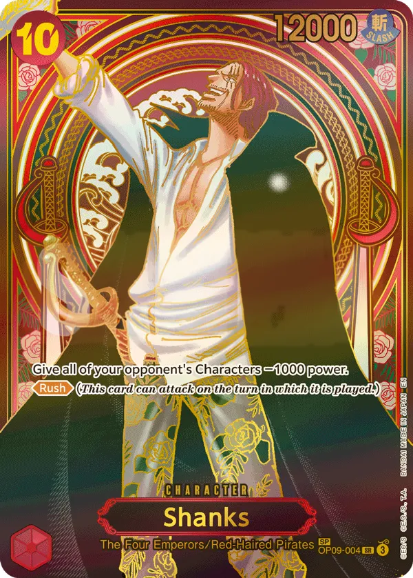 Emperors in the New World 영어판 Shanks OP09-004 · 패럴렐 5 카드 앞면