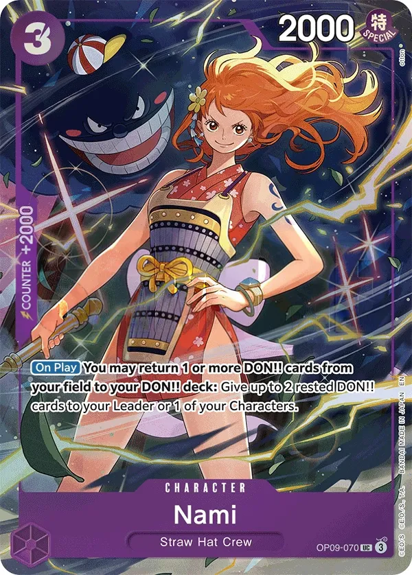 Emperors in the New World 영어판 Nami OP09-070 · 패럴렐 카드 앞면