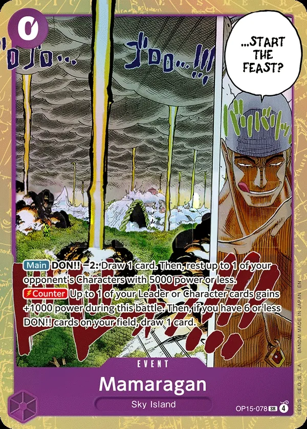 Adventure on Kami's Island 英語版 Mamaragan OP15-078 カード表面