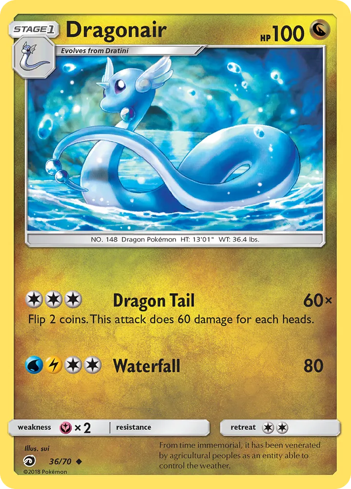 Dragon Majesty 영어판 Dragonair 36 카드 앞면
