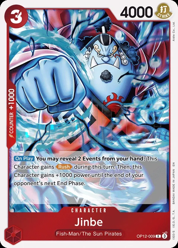 Legacy of the Master 英語版 Jinbe OP12-009 カード表面