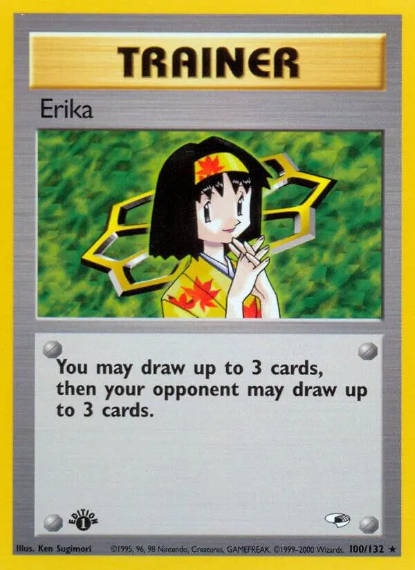 Gym Heroes 英語版 Erika 100 カード表面