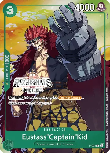 Eustass"Captain"Kid P-003 · Parallel $8.91