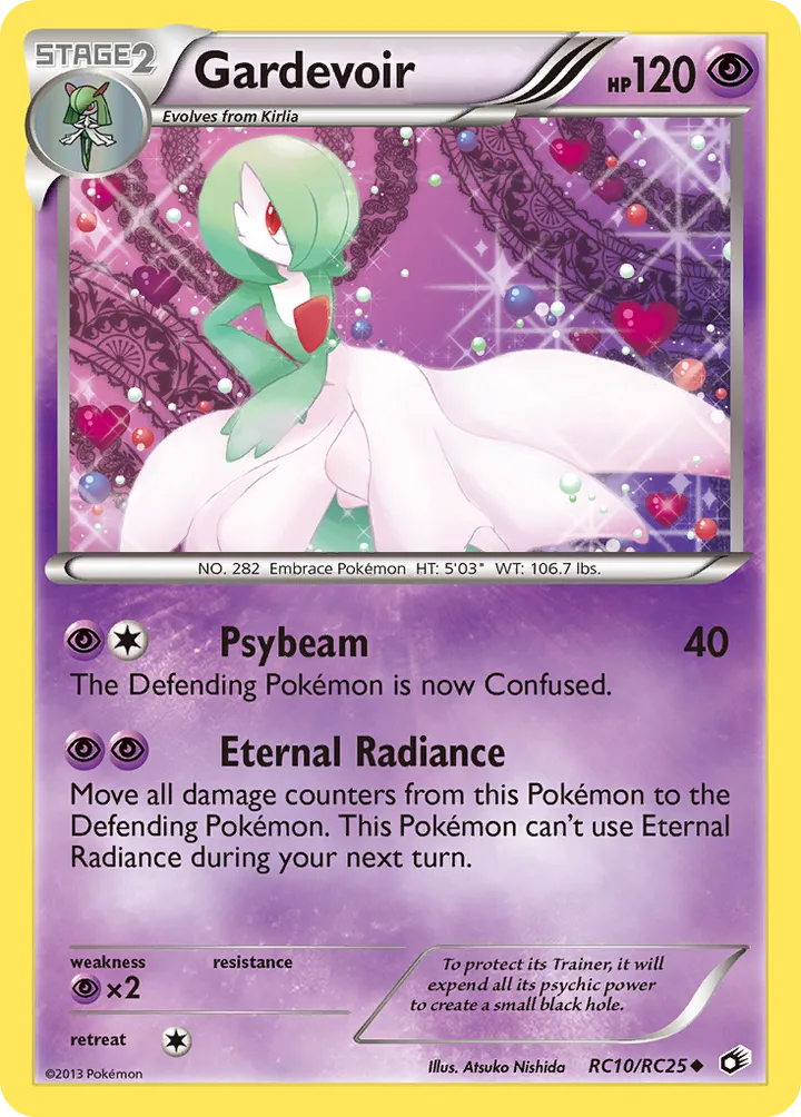 Black & White—Legendary Treasures 英語版 Gardevoir RC10 カード表面