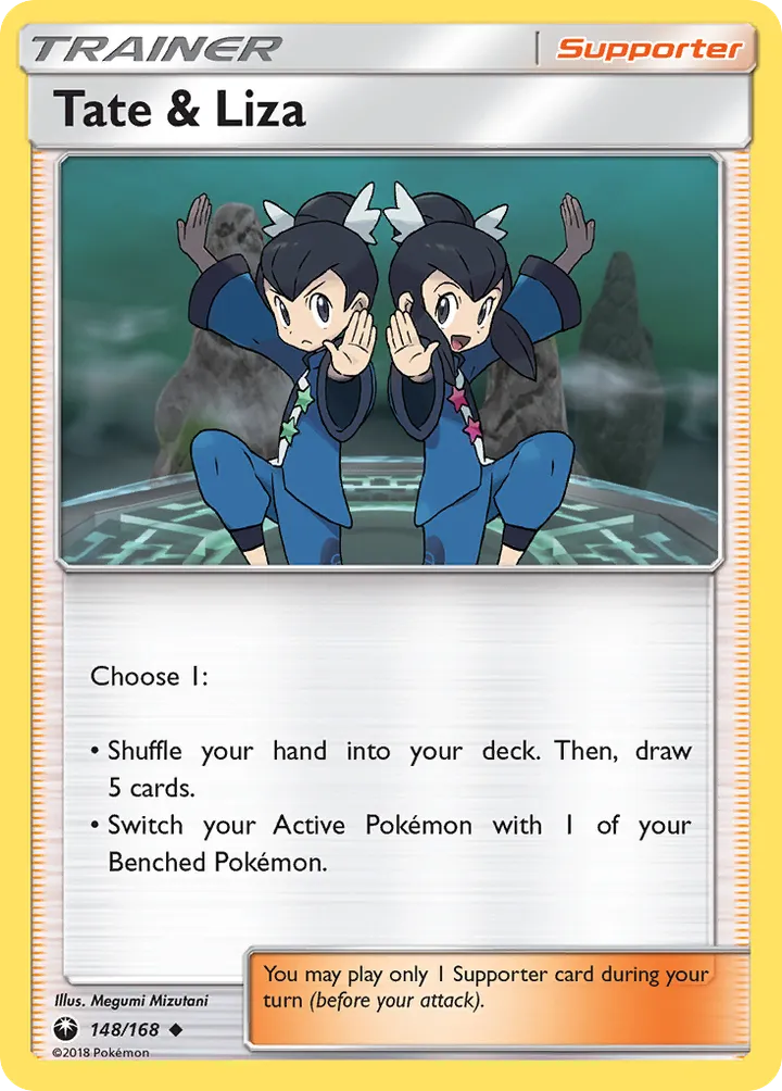 Sun & Moon—Celestial Storm 영어판 Tate & Liza 148 카드 앞면
