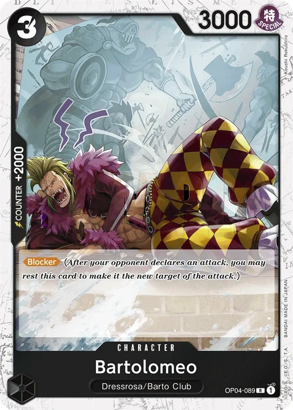 Kingdoms of Intrigue 영어판 Bartolomeo OP04-089 · 패럴렐 2 카드 앞면