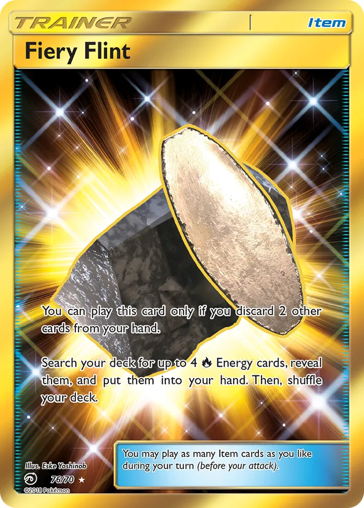 Dragon Majesty 英語版 Fiery Flint 76 カード表面