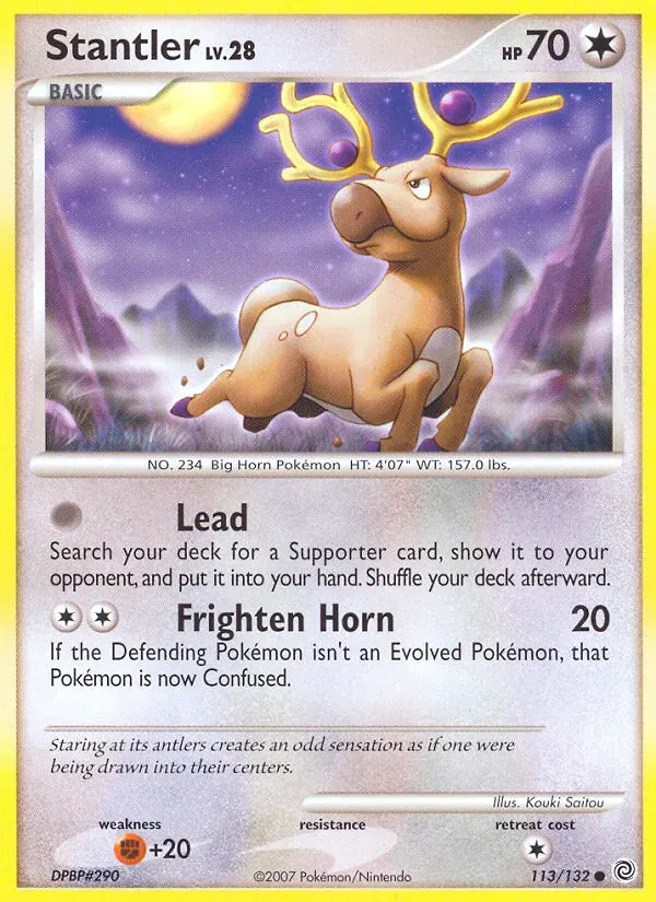 Diamond & Pearl—Secret Wonders 英語版 Stantler 113 カード表面