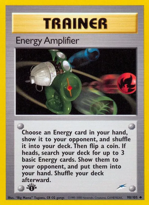 Neo Destiny 英語版 Energy Amplifier 98 カード表面