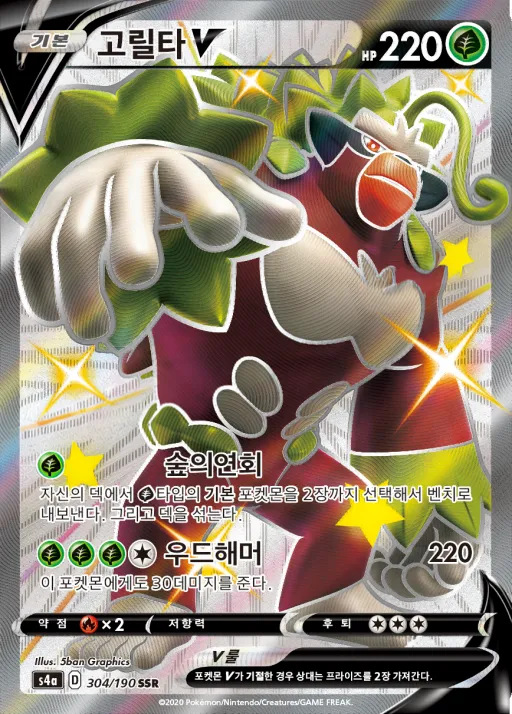 Front of 고릴타 V 304, 샤이니스타 V Korean