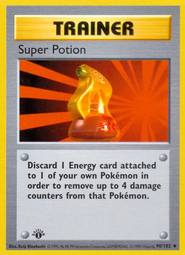 Base Set 영어판 Super Potion 90 카드 앞면
