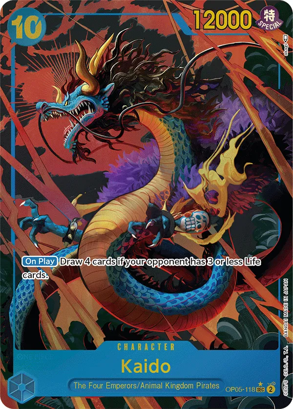 Awakening of the New Era 英語版 Kaido OP05-118 · パラレル カード表面