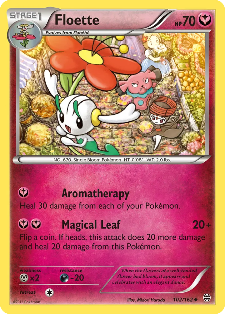 XY—BREAKthrough 英語版 Floette 102 カード表面
