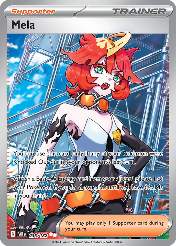 Scarlet & Violet—Paradox Rift 英語版 Mela 236 カード表面