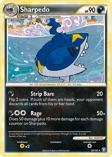 Sharpedo 30 $4.72