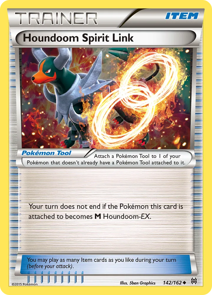 XY—BREAKthrough 英語版 Houndoom Spirit Link 142 カード表面