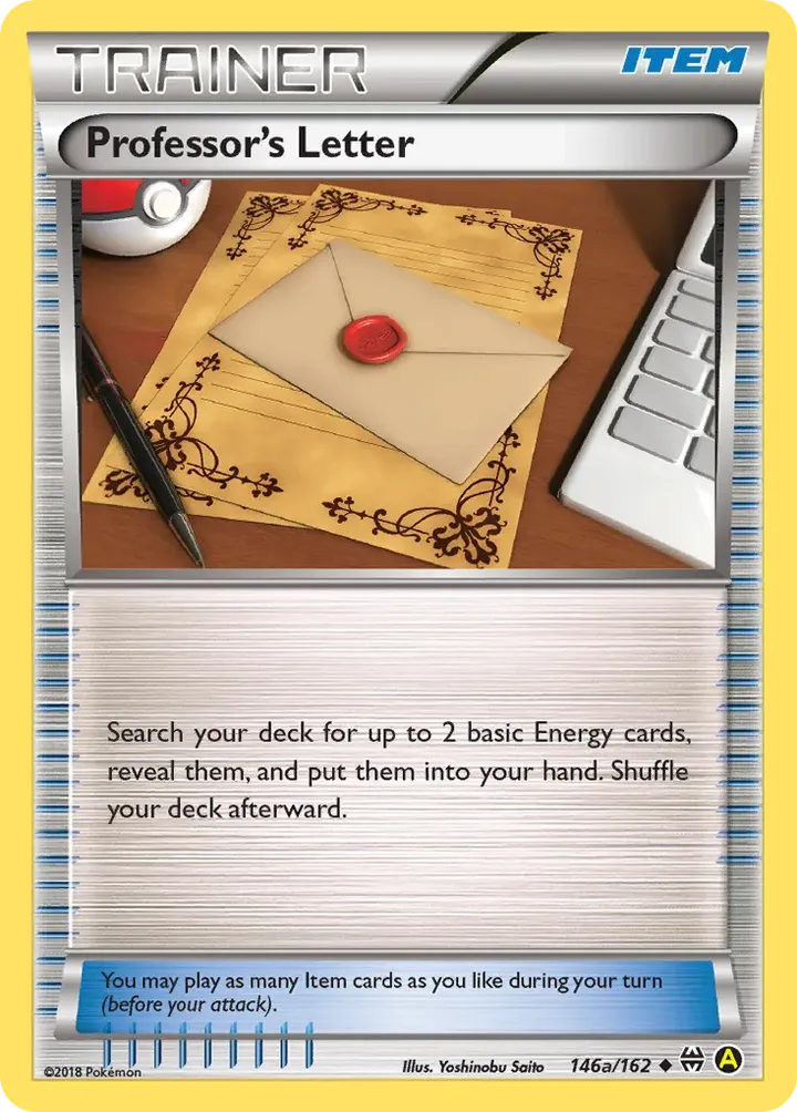 XY—BREAKthrough 영어판 Professor's Letter 146a 카드 앞면