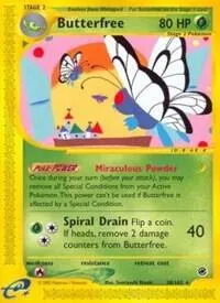 Expedition Base Set 영어판 Butterfree 38 카드 앞면